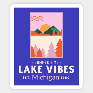 Michigan Lake Vibes Sticker